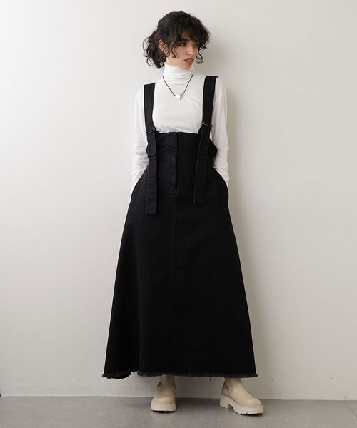 Whim Gazette（ウィムガゼット）の「デニムジャンパースカート