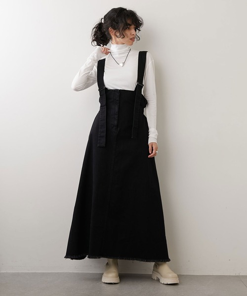 Whim Gazette ウィムガゼット　デニムジャンスカ DENIMジャンスカ（ジャンパースカート）｜Whim Gazette（ウィム