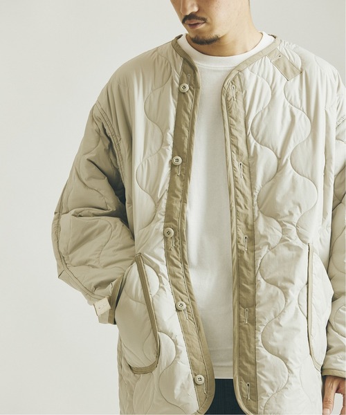 JOURNAL STANDARD（ジャーナルスタンダード）の「M65 カラーライナー キルティングジャケット [ユニセックス対応]（ミリタリージャケット・メンズ・カーキ/ブラック/イエロー/ベージュ/ネイビー・MEDIUM/LARGE）」の16枚目の写真