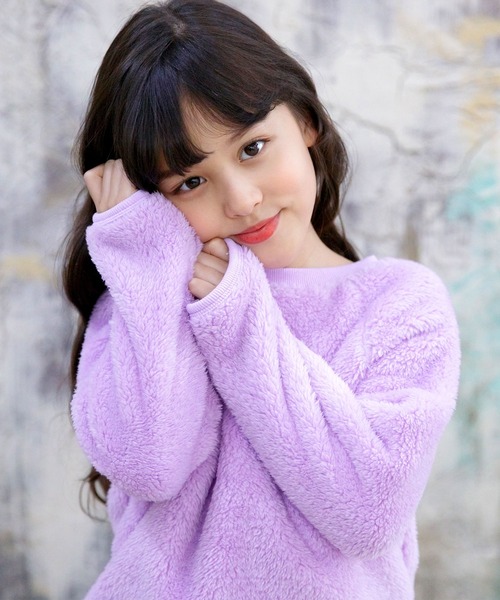 Bee des Bee（ビーデスビー）の「長袖トップス（その他トップス・キッズ・ブラック/ベージュ/ラベンダー/ピンクベージュ/チャコール/ダークブラウン/ベビーピンク/ライトベージュ/ブルー・110cm/100cm/120cm/130cm/140cm/150cm）」の7枚目の写真