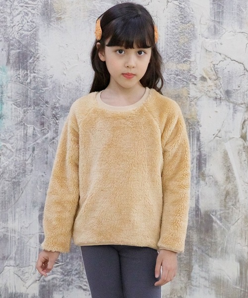 Bee des Bee（ビーデスビー）の「長袖トップス（その他トップス・キッズ・ブラック/ベージュ/ラベンダー/ピンクベージュ/チャコール/ダークブラウン/ベビーピンク/ライトベージュ/ブルー・110cm/100cm/120cm/130cm/140cm/150cm）」の4枚目の写真