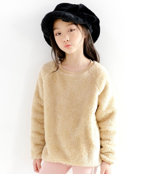 Bee des Bee（ビーデスビー）の「長袖トップス（その他トップス・キッズ・ブラック/ベージュ/ラベンダー/ピンクベージュ/チャコール/ダークブラウン/ベビーピンク/ライトベージュ/ブルー・110cm/100cm/120cm/130cm/140cm/150cm）」の5枚目の写真