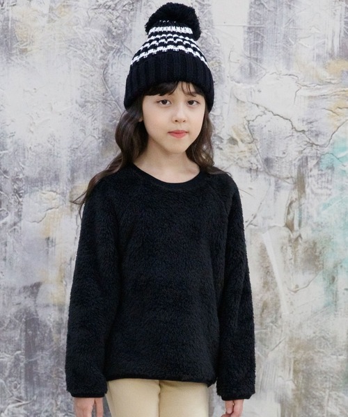 Bee des Bee（ビーデスビー）の「長袖トップス（その他トップス・キッズ・ブラック/ベージュ/ラベンダー/ピンクベージュ/チャコール/ダークブラウン/ベビーピンク/ライトベージュ/ブルー・110cm/100cm/120cm/130cm/140cm/150cm）」の2枚目の写真