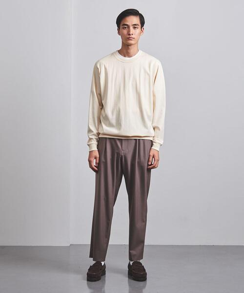 UNITED ARROWS（ユナイテッドアローズ）の「＜UNITED ARROWS＞ シルケット コットン ロングスリーブ Tシャツ（Tシャツ/カットソー・メンズ・ダークグレー/ホワイト/ナチュラル・M/XL/L/S）」の5枚目の写真