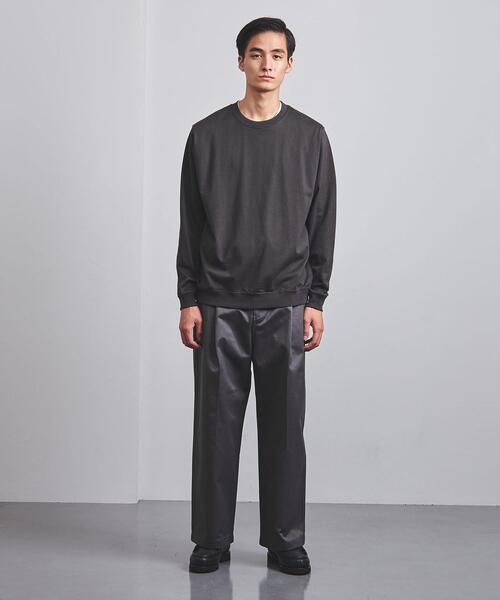 UNITED ARROWS（ユナイテッドアローズ）の「＜UNITED ARROWS＞ シルケット コットン ロングスリーブ Tシャツ（Tシャツ/カットソー・メンズ・ダークグレー/ホワイト/ナチュラル・M/XL/L/S）」の11枚目の写真