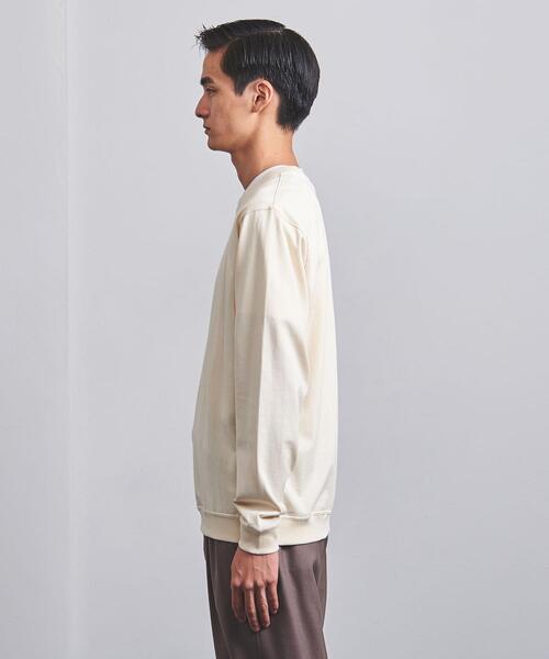 UNITED ARROWS（ユナイテッドアローズ）の「＜UNITED ARROWS＞ シルケット コットン ロングスリーブ Tシャツ（Tシャツ/カットソー・メンズ・ホワイト/ダークグレー/ナチュラル・S/M/L/XL）」の16枚目の写真