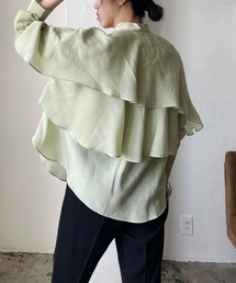 CAPRICIEUX LE'MAGE | バックフリル長袖シャツ(シャツ/ブラウス)