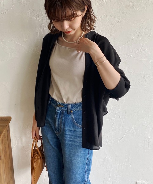 CAPRICIEUX LE'MAGE（カプリシューレマージュ）の「バックフリル長袖シャツ（シャツ/ブラウス・レディース・ピンク/ホワイト/グリーン/ブラック・FREE）」の22枚目の写真