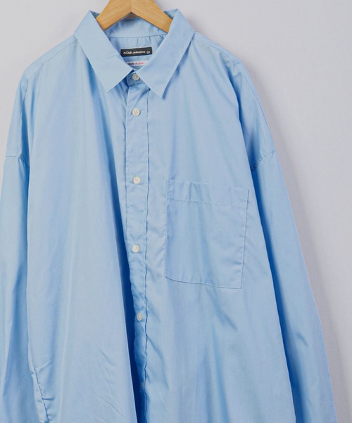 CIAO（チャオ）の「ciao 日本製 バルーンスリーブ ルーズレギュラーシャツ　長袖（シャツ/ブラウス・メンズ・ホワイト/ブラック/ダークグリーン/ネイビー/サックスブルー/ブルー/グリーン/ブラック系その他/ブルー系その他/ブラック系その他2/ブラック系その他3/ブルー系その他2/ベージュ系その他/グレー/ブルー系その他3/ベージュ/ブルー系その他5/ブラック系その他4/ブルー系その他4/ブルー系その他6/ブルー系1/チャコール/ベージュ系その他2/ブラック系その他6/グリーン系その他/ブルー系/グレー系その他/ベージュ系その他3/ブラック系その他5/グレイッシュブルー/ブルー系その他7・M/L）」の21枚目の写真