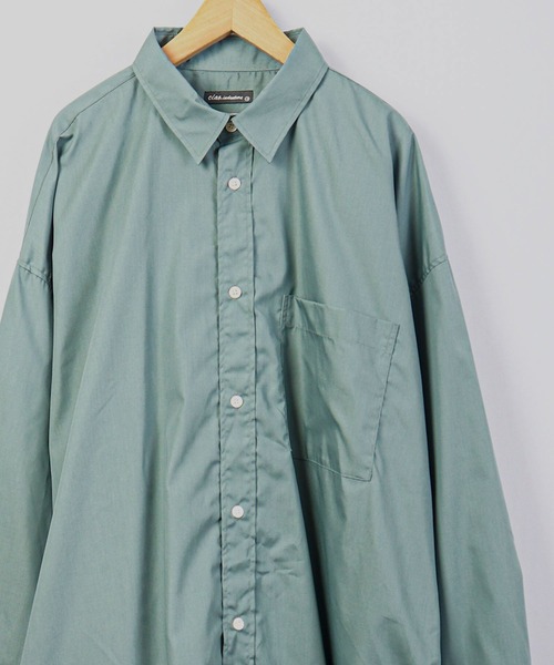 CIAO（チャオ）の「ciao 日本製 バルーンスリーブ ルーズレギュラーシャツ　長袖（シャツ/ブラウス・メンズ・ホワイト/ブラック/ダークグリーン/ネイビー/サックスブルー/ブルー/グリーン/ブラック系その他/ブルー系その他/ブラック系その他2/ブラック系その他3/ブルー系その他2/ベージュ系その他/グレー/ブルー系その他3/ベージュ/ブルー系その他5/ブラック系その他4/ブルー系その他4/ブルー系その他6/ブルー系1/チャコール/ベージュ系その他2/ブラック系その他6/グリーン系その他/ブルー系/グレー系その他/ベージュ系その他3/ブラック系その他5/グレイッシュブルー/ブルー系その他7・M/L）」の18枚目の写真