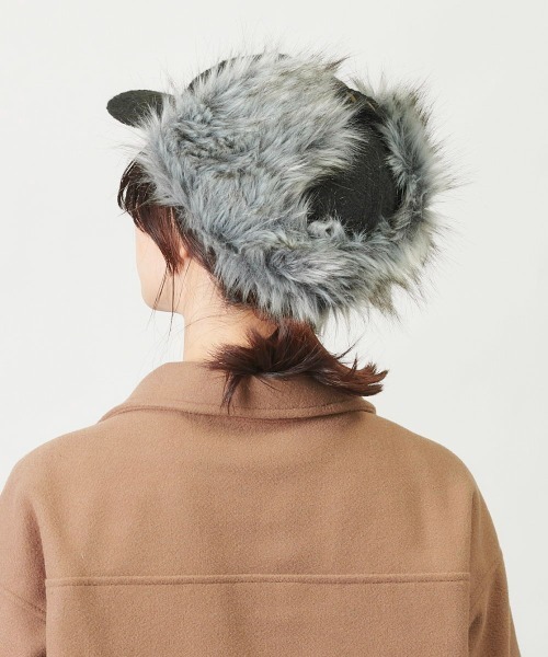 ORNERTE（オルネート）の「ORNERTE イヤーフラップキャップ（キャップ・レディース・ベージュ/ブラック/ネイビー/ブラウン/グレー・60cm/62cm/58cm）」の16枚目の写真