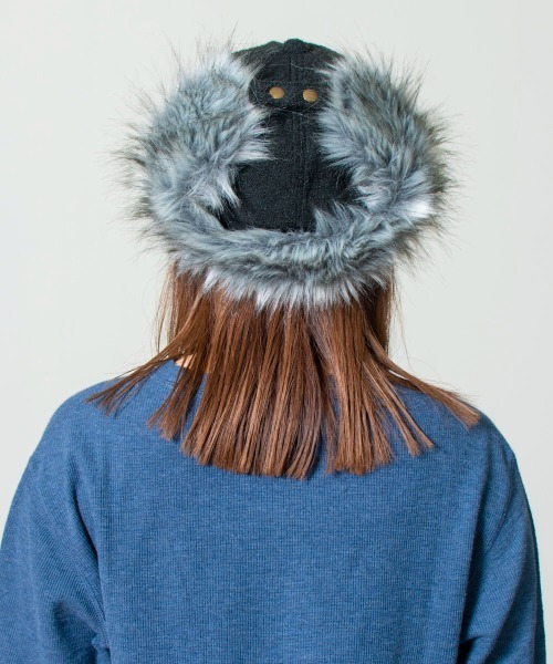 ORNERTE（オルネート）の「ORNERTE イヤーフラップキャップ（キャップ・レディース・ベージュ/ブラック/ネイビー/ブラウン/グレー・60cm/62cm/58cm）」の7枚目の写真