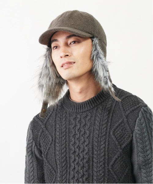 ORNERTE（オルネート）の「ORNERTE イヤーフラップキャップ（キャップ・レディース・ベージュ/ブラック/ネイビー/ブラウン/グレー・60cm/62cm/58cm）」の10枚目の写真