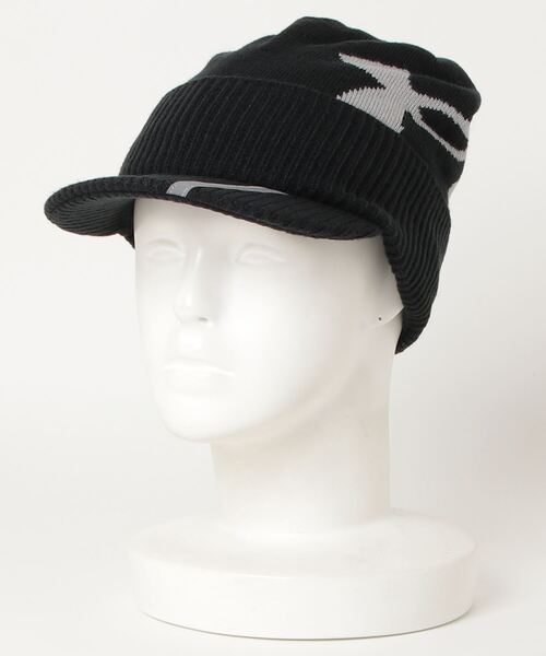 UNDER ARMOUR（アンダーアーマー）の「UAブリムニット ビーニー（ゴルフ/MENS/メンズ）（ニットキャップ/ビーニー・メンズ・グレー/ブラック×グレー/ネイビー・ONESIZE）」の2枚目の写真