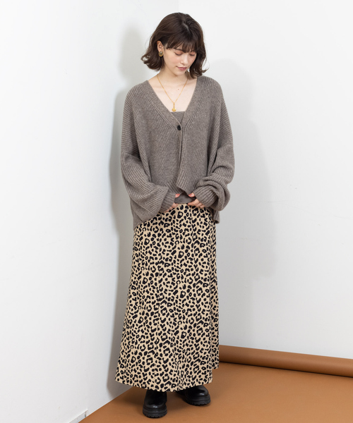 Rouge vif Anna（ルージュヴィフアンナ）の「W混アンサンブルニット（ニット/セーター・レディース・ブラック/モカ/サックスブルー/ラベンダー・フリー）」の11枚目の写真