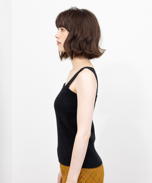 Rouge vif Anna（ルージュヴィフアンナ）の「W混アンサンブルニット（ニット/セーター・レディース・ブラック/モカ/サックスブルー/ラベンダー・フリー）」の15枚目の写真