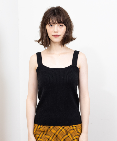 Rouge vif Anna（ルージュヴィフアンナ）の「W混アンサンブルニット（ニット/セーター・レディース・ブラック/モカ/サックスブルー/ラベンダー・フリー）」の16枚目の写真