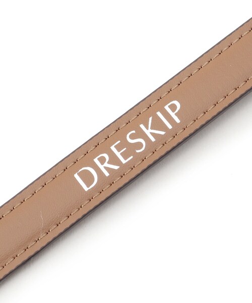 DRESKIP(ドレスキップ)の「◆スクエアバックル細ベルト(ベルト・レディース・ブラック/ブラウン系/ブラウン系1/ブラック系3・00)」の8枚目の写真