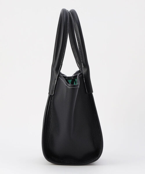 fredy repit（フレディレピ）の「フェイクレザーカラーライニングトートバッグ（トートバッグ・レディース・ブラック/キャメル・FREE）」の6枚目の写真