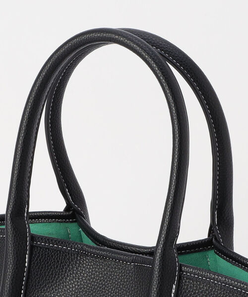 fredy repit（フレディレピ）の「フェイクレザーカラーライニングトートバッグ（トートバッグ・レディース・ブラック/キャメル・FREE）」の8枚目の写真