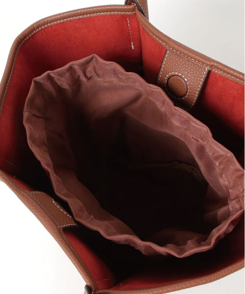 fredy repit（フレディレピ）の「フェイクレザーカラーライニングトートバッグ（トートバッグ・レディース・ブラック/キャメル・FREE）」の13枚目の写真