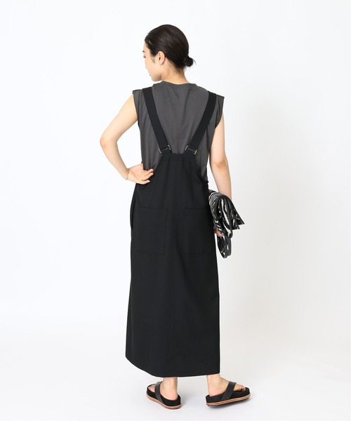 journal standard L'essage（ジャーナルスタンダードレサージュ）の「TWカルゼ ジャンパーワンピース◆3（ジャンパースカート・レディース・ブラック・FREE）」の8枚目の写真