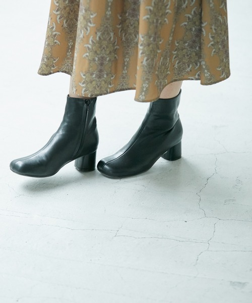 ROPE' PICNIC（ロペピクニック）の「【一部店舗限定】オブリークトゥミドル丈ブーツ（ブーツ・レディース・ブラック/ブラウン/イエロー系その他3・23.0cm/23.5cm/24.0cm/24.5cm）」の11枚目の写真