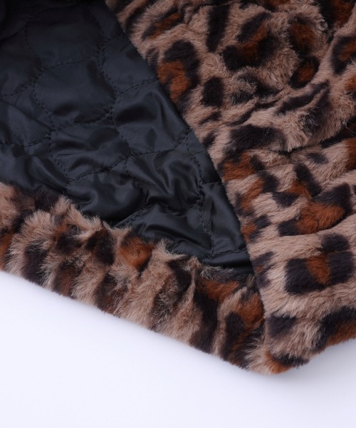 X-girl（エックスガール）の「FAUX FUR MONSTER PARKA（ブルゾン・レディース・ブラック/ベージュ・S/M）」の6枚目の写真