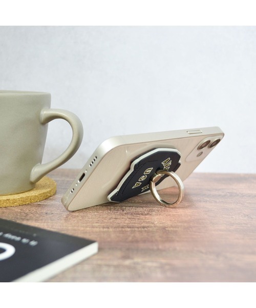 AVIREX（アヴィレックス）の「シリコンスマホリング AVIREX [MA-1] アヴィレックス ring スタンド スマホアクセサリー（スマホグッズ・メンズ・セージグリーン/ブラック/レッド・ONE SIZE）」の17枚目の写真