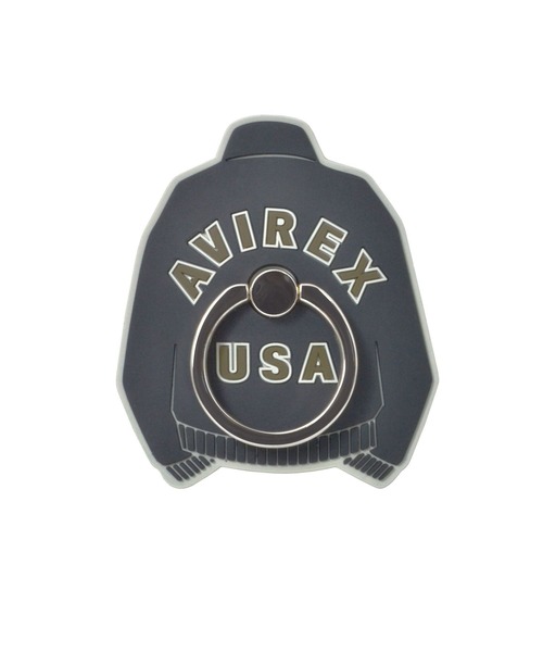 AVIREX（アヴィレックス）の「シリコンスマホリング AVIREX [MA-1] アヴィレックス ring スタンド スマホアクセサリー（スマホグッズ・メンズ・セージグリーン/ブラック/レッド・ONE SIZE）」の14枚目の写真