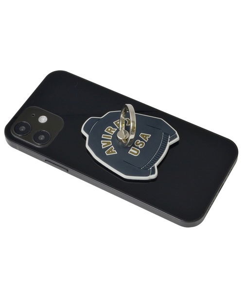 AVIREX（アヴィレックス）の「シリコンスマホリング AVIREX [MA-1] アヴィレックス ring スタンド スマホアクセサリー（スマホグッズ・メンズ・セージグリーン/ブラック/レッド・ONE SIZE）」の9枚目の写真