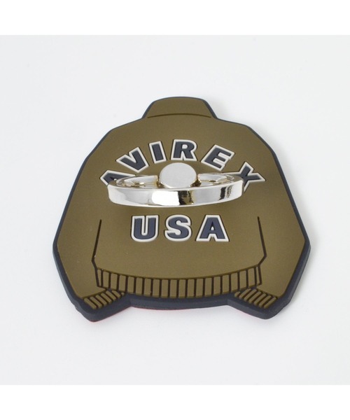 AVIREX（アヴィレックス）の「シリコンスマホリング AVIREX [MA-1] アヴィレックス ring スタンド スマホアクセサリー（スマホグッズ・メンズ・セージグリーン/ブラック/レッド・ONE SIZE）」の21枚目の写真