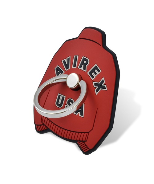 AVIREX（アヴィレックス）の「シリコンスマホリング AVIREX [MA-1] アヴィレックス ring スタンド スマホアクセサリー（スマホグッズ・メンズ・セージグリーン/ブラック/レッド・ONE SIZE）」の13枚目の写真