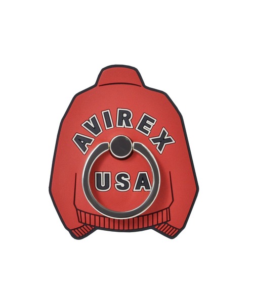 AVIREX（アヴィレックス）の「シリコンスマホリング AVIREX [MA-1] アヴィレックス ring スタンド スマホアクセサリー（スマホグッズ・メンズ・セージグリーン/ブラック/レッド・ONE SIZE）」の19枚目の写真