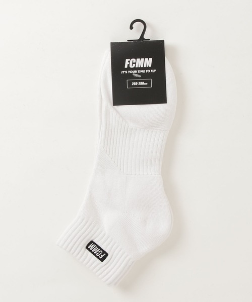 FCMM（エフシーエムエム）の「BOX LOGO SOCKS/ボックスロゴソックス（ソックス/靴下・メンズ・ホワイト・MEDIUM/LARGE）」の2枚目の写真