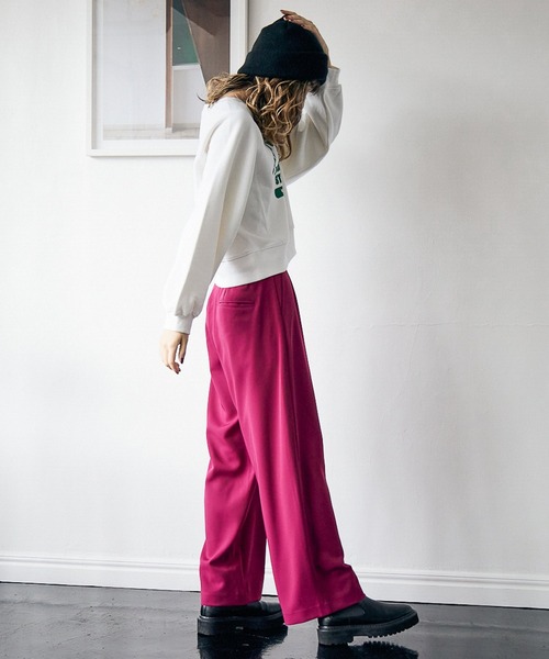 PBLIM(ページボーイリム)の「【PAGEBOYLIM】ヘビーオンスショートスウェット(スウェット・レディース・グレー/オフホワイト/ブルー・FREE)」の9枚目の写真