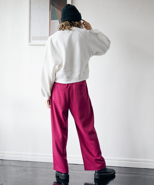 PBLIM(ページボーイリム)の「【PAGEBOYLIM】ヘビーオンスショートスウェット(スウェット・レディース・グレー/オフホワイト/ブルー・FREE)」の10枚目の写真