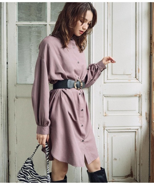 CHILLE（チル）の「べっ甲ラウンドバックル太ベルト（ベルト・レディース・ブラック/ベージュ/ブラウン・FREE）」の5枚目の写真