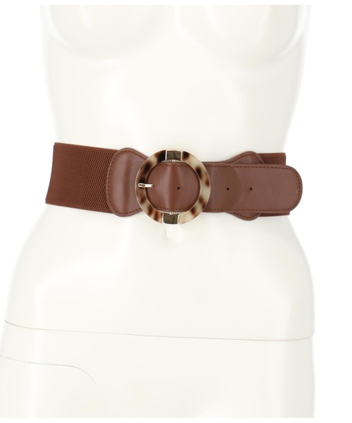 CHILLE（チル）の「べっ甲ラウンドバックル太ベルト（ベルト・レディース・ブラック/ベージュ/ブラウン・FREE）」の14枚目の写真