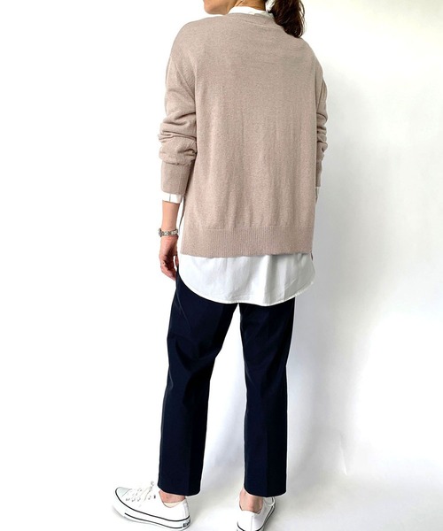 Grand PARK（グランドパーク）の「洗えるカシミヤ混ニット（ニット/セーター・レディース・ベージュ/グレー/キャメル・FREE）」の16枚目の写真