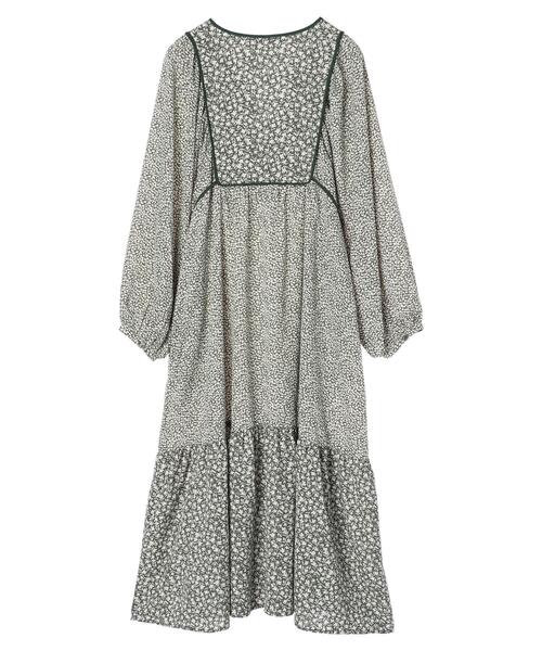 Green　Parks（グリーンパークス）の「・SUGAR SPOON フラワーptパネルワンピース＊（ワンピース・レディース・ブラック/ネイビー/グリーン・FREE）」の8枚目の写真