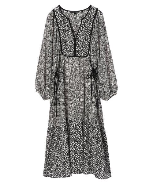 Green　Parks（グリーンパークス）の「・SUGAR SPOON フラワーptパネルワンピース＊（ワンピース・レディース・ブラック/ネイビー/グリーン・FREE）」の16枚目の写真