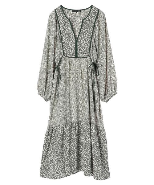 Green　Parks（グリーンパークス）の「・SUGAR SPOON フラワーptパネルワンピース＊（ワンピース・レディース・ブラック/ネイビー/グリーン・FREE）」の17枚目の写真