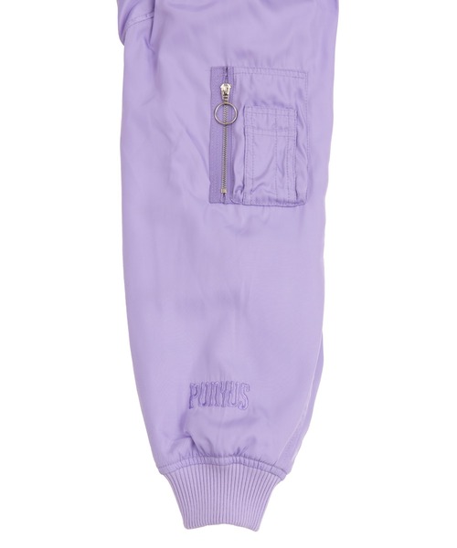 PUNYUS(プニュズ)の「MA-1コート(MA-1・レディース・ブラック/カーキ/ライトパープル・3/2/4/1)」の18枚目の写真