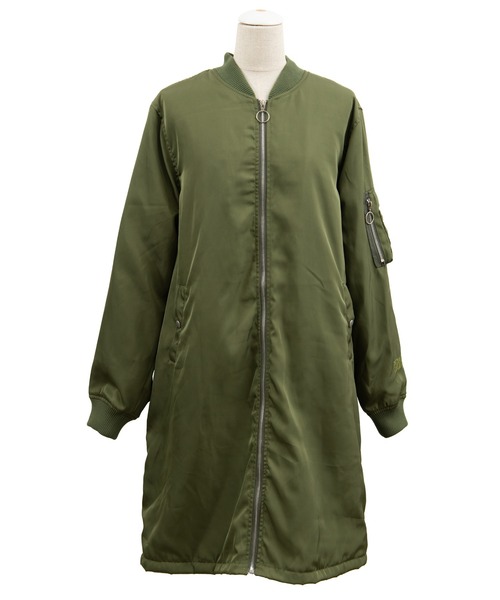 PUNYUS(プニュズ)の「MA-1コート(MA-1・レディース・ブラック/カーキ/ライトパープル・3/2/4/1)」の7枚目の写真