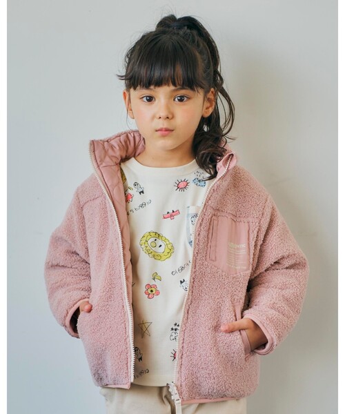 SHOO・LA・RUE（シューラルー）の「◆【90-130cm/ハロコレ】ボーダーオモテモウラモロンT（Tシャツ/カットソー・キッズ・ブラック系2/アイボリー系/レッド系4・11/10/12/13/09）」の15枚目の写真