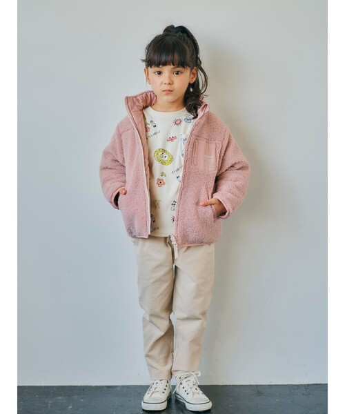 SHOO・LA・RUE（シューラルー）の「◆【90-130cm/ハロコレ】ボーダーオモテモウラモロンT（Tシャツ/カットソー・キッズ・ブラック系2/アイボリー系/レッド系4・11/10/12/13/09）」の16枚目の写真