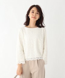 OPAQUE.CLIP | レースプルオーバーブラウス【WEB限定サイズ】(シャツ/ブラウス)