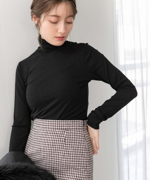 fifth（フィフス）の「シアータートルトップス（Tシャツ/カットソー・レディース・ホワイト/ブラック/ベージュ/レッド・MEDIUM）」の3枚目の写真