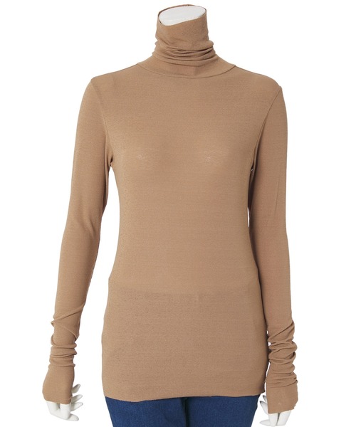 fifth（フィフス）の「シアータートルトップス（Tシャツ/カットソー・レディース・ホワイト/ブラック/ベージュ/レッド・MEDIUM）」の9枚目の写真